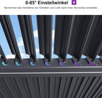 PURPLE LEAF Adjustable Louvered Roof Pergola
