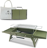 Charmline Foldable Portable Charcoal Grill 34x23cm Green