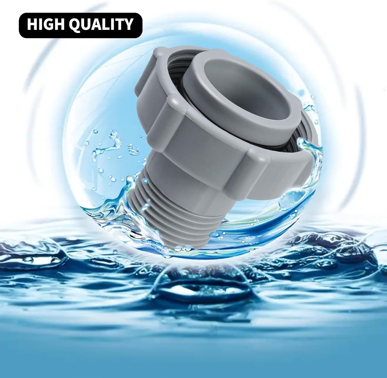 XJJ Swimming Pool Drain Fitting Brass 1.5in ID 1in OD
