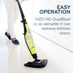 H2O HD 5-in-1 DUALBLAST Steam Mop and Handheld Steam Cleaner For Floor Cleaning, Hardwood Floors, Grout Cleaner, Upholstery Cleaner, Tiles and Carpets