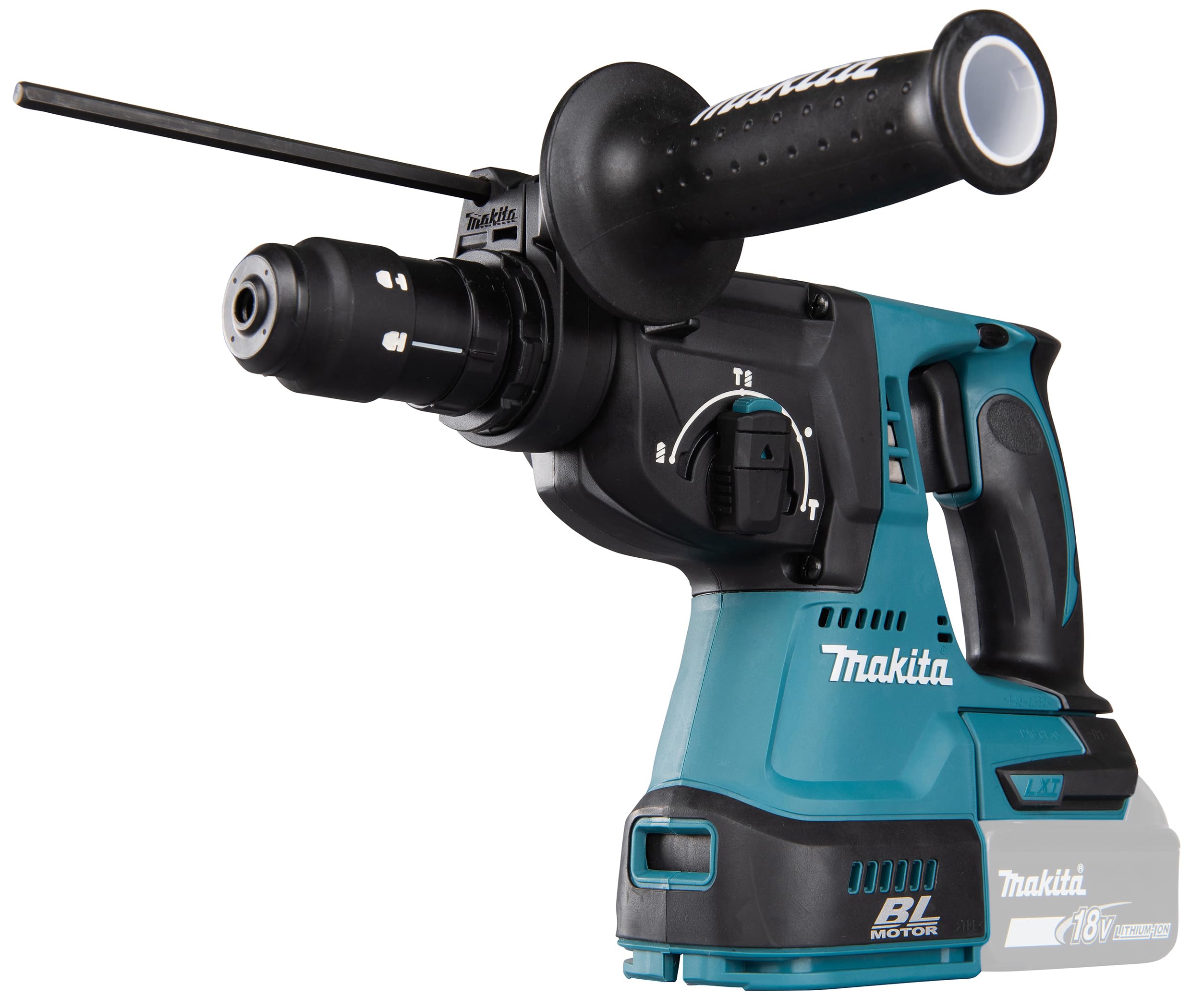 Makita DHR243Z 18V Li-ion LXT 24mm SDS-Plus Rotary Hammer - Batteries and Charger Not Included