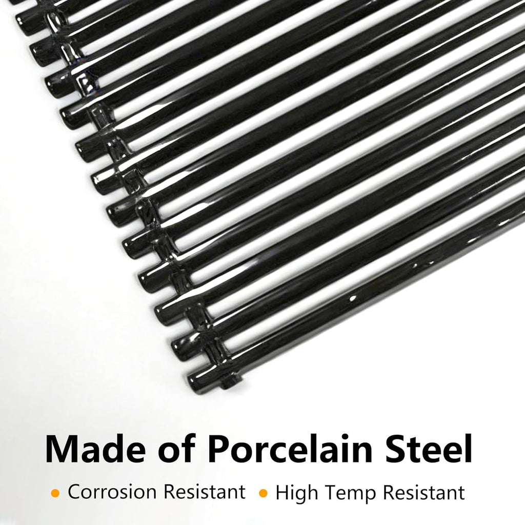 Hongso 17.4" Porcelain Steel Grill Grates for Weber Genesis Spirit