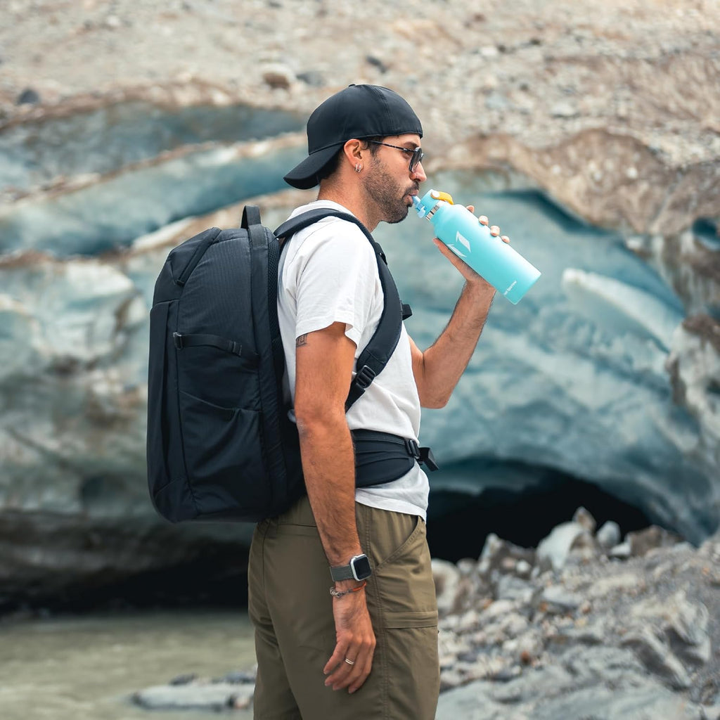 Super Sparrow FlipFlow Stainless Steel Water Bottle 500ml Grey
