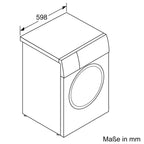 Bosch WAN282A2 Serie 4 Waschmaschine, 7 kg, 1400 UpM, EcoSilence Drive leiser und effizienter Motor, NightWash extra leises Programm, SpeedPerfect schneller saubere Wäsche, Nachlegefunktion