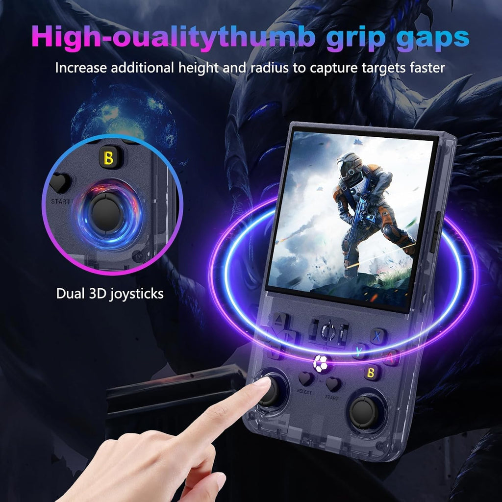 DVJQSN R36MAX Retro Handheld Game Console 4.0 Inch 720x720 IPS Screen