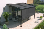 empasa Sonnenschutzrollo Vorhang Zubehör für unsere elektrische Pergola, anthrazit, in verschiedenen Größen