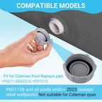 GJK P01006 Replacement Drain Valve Cap for Coleman Above Ground Pool Grey