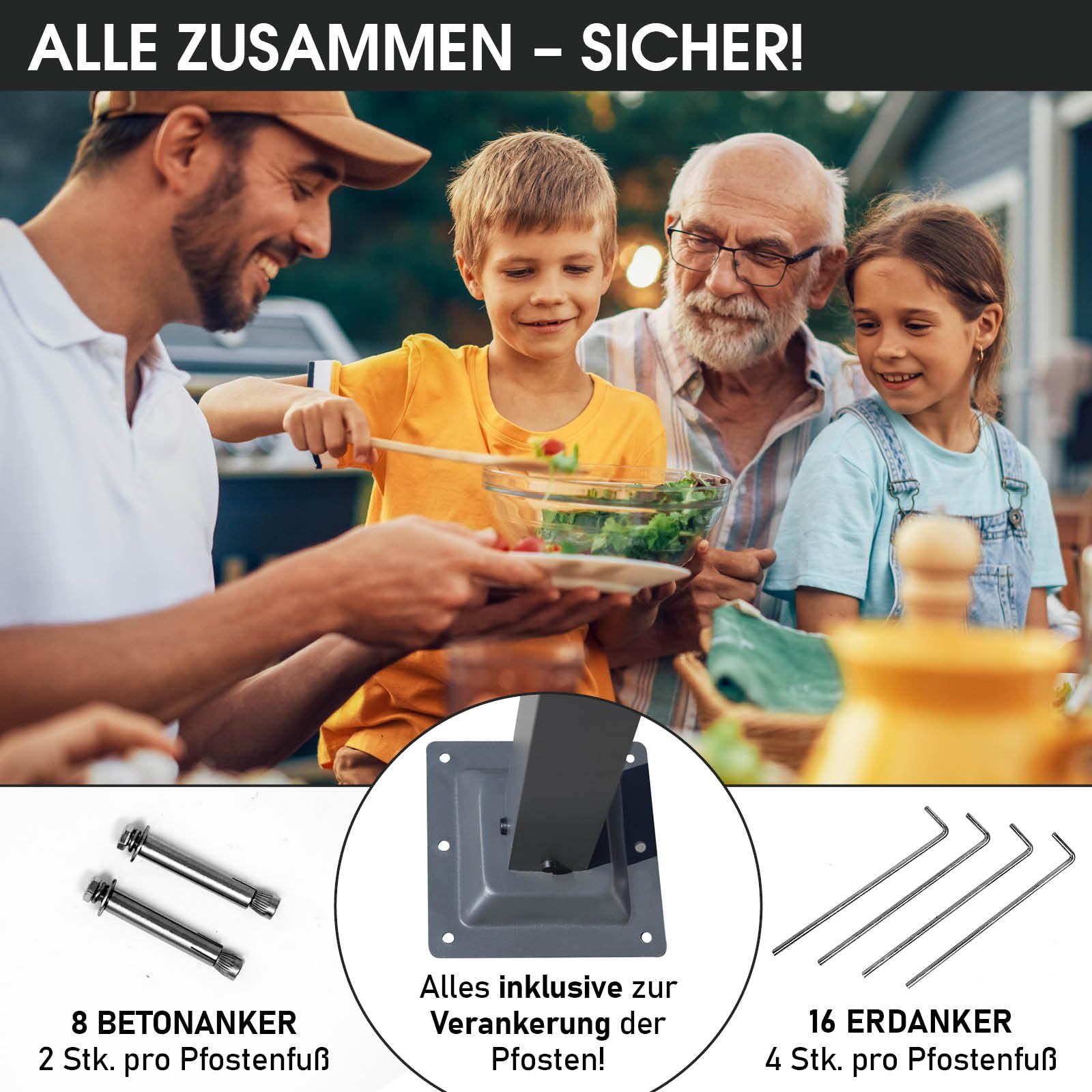 BRAST® Alu Pavillon Summerdream | viele Modelle & Farben | Größen 3x3m 3x4m | Moskitonetz + LEDs | TÜV geprüft | wasserdicht | UV-Schutz | festes Dach | 3x4m Beige LEDs