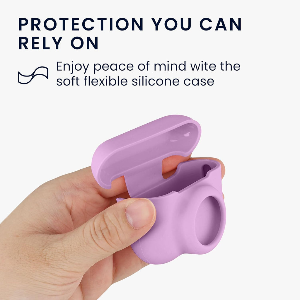 Kwmobile Silicone Cover for Airpods Pro 3 with AirTag Storage