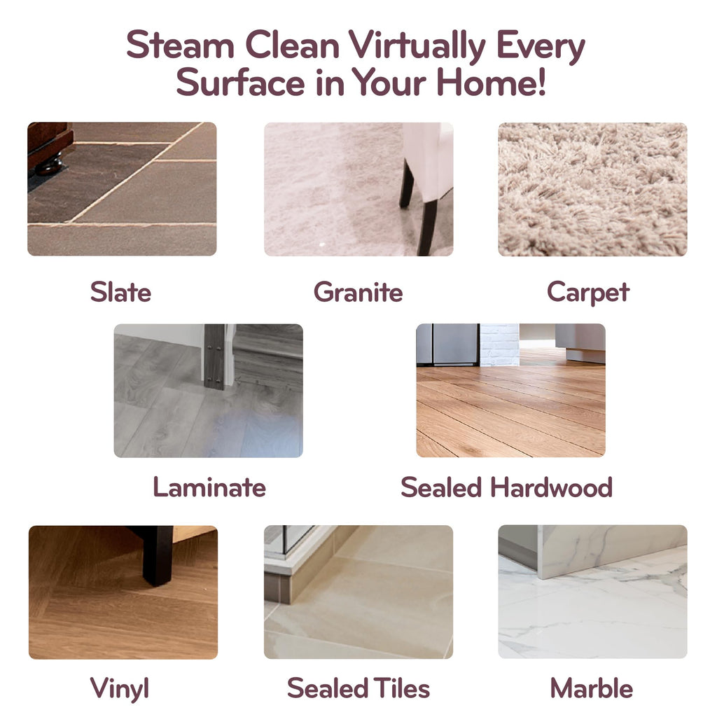 H2O HD 5-in-1 DUALBLAST Steam Mop and Handheld Steam Cleaner For Floor Cleaning, Hardwood Floors, Grout Cleaner, Upholstery Cleaner, Tiles and Carpets