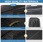 VANSHEIM Round Gas Grill Cover Weatherproof Waterproof UV Resistant