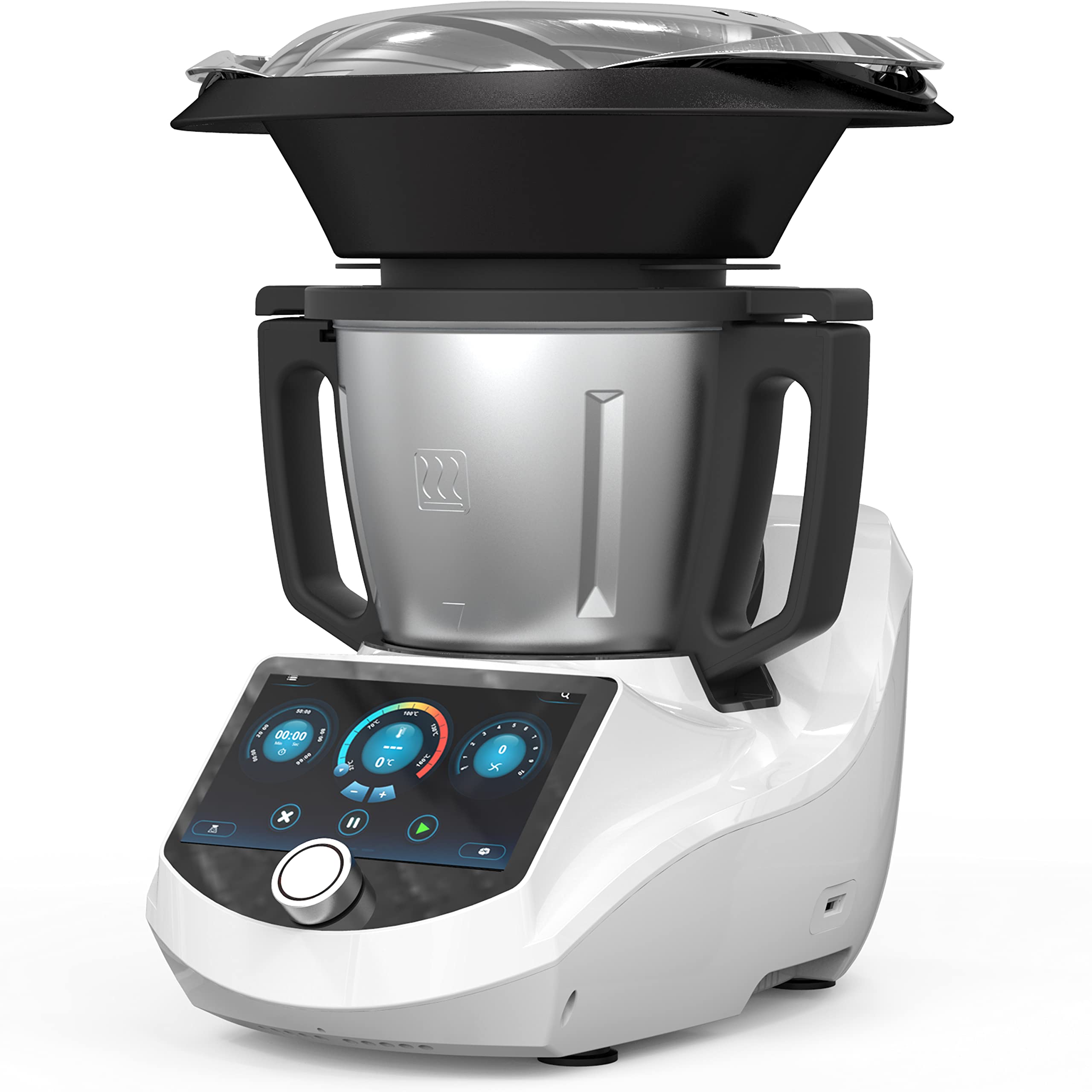ChefRobot Smart Food Processor UltraCook All-in-One Auto Cooking Machine,3.5L Capacity,600+ Online Recipes, Built-in Scale, 7 inch TFT Screen, Self-Cleaning, Multifunctional Kitchen Appliance
