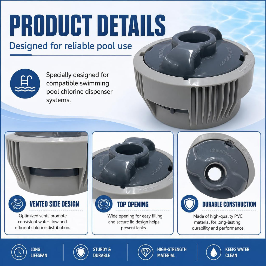 FGGHTLEA P05345 P03821 Chemical Chlorine Dispenser Replacement for Lay Z Spa