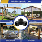 JEXALINE Heavy Duty Steel Pergola Bracket Kit for 4x4 Lumber
