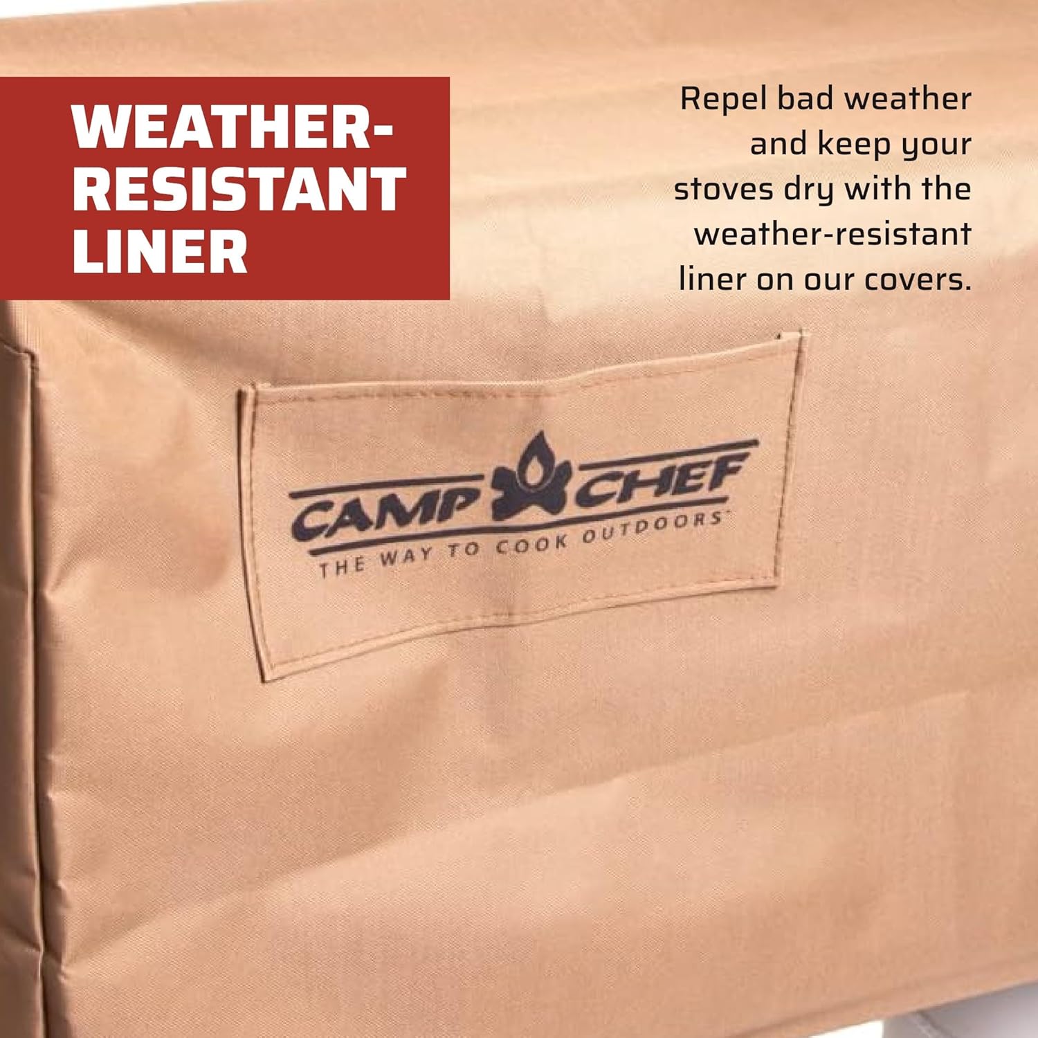 Camp Chef PC32 Patio Cover for 2 Burner Stoves 600 Denier Nylon Beige