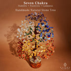 Crystal Tree of Life 7 Chakra Birthday Gifts for Women, Unique Gifts for Her, Home and Office Decor, Handmade Healing Crystals Tree Bring Positive Energy, Money, Good Luck, Gifts for Mom & Love Ones