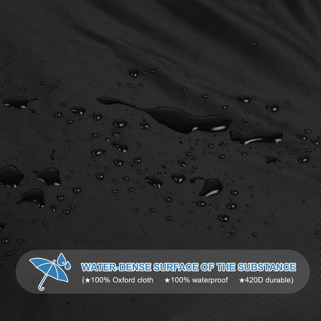 VANSHEIM Round Gas Grill Cover Weatherproof Waterproof UV Resistant