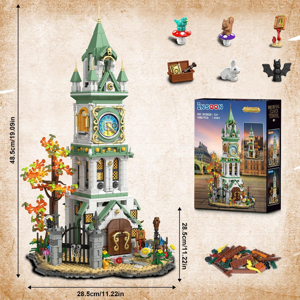 INSOON Magic Clock Tower Building Set 1566 PCS