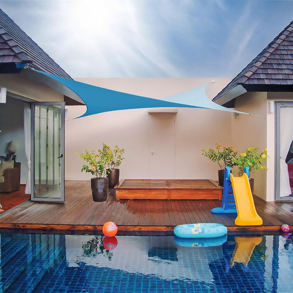 Coolaroo DualShade Shade Sail 95% UV Block 12x8 ft Santorini