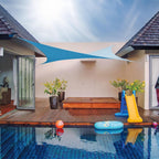 Coolaroo DualShade Shade Sail 95% UV Block 12x8 ft Santorini