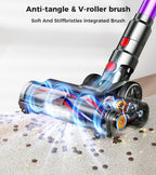 VIAFLY Cordless Vacuum Cleaner, 550W/45Kpa/60Mins Stick Vacuum, Anti-Tangle Vacuum Cleaners for Home with Self-Standing, LDE Display, 8-in-1 Wireless Vacuum for Carpet Pet Hair Hardfloor