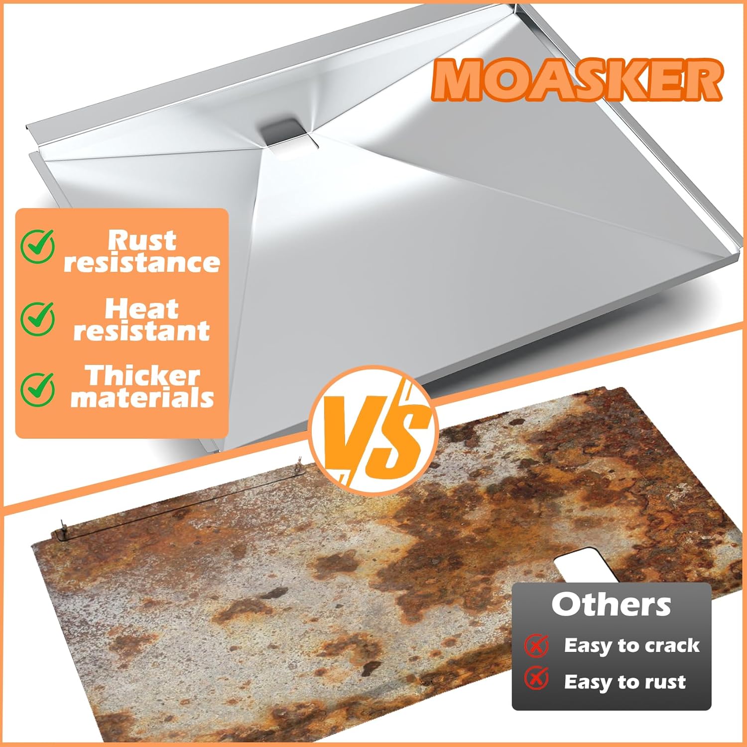Moasker Grill Grease Tray Replacement for Napoleon Legend 485 23in x 17.5in
