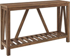 Walker Edison Abigail Farmhouse TV Stand for TVs up to 64in Rustic Oak
