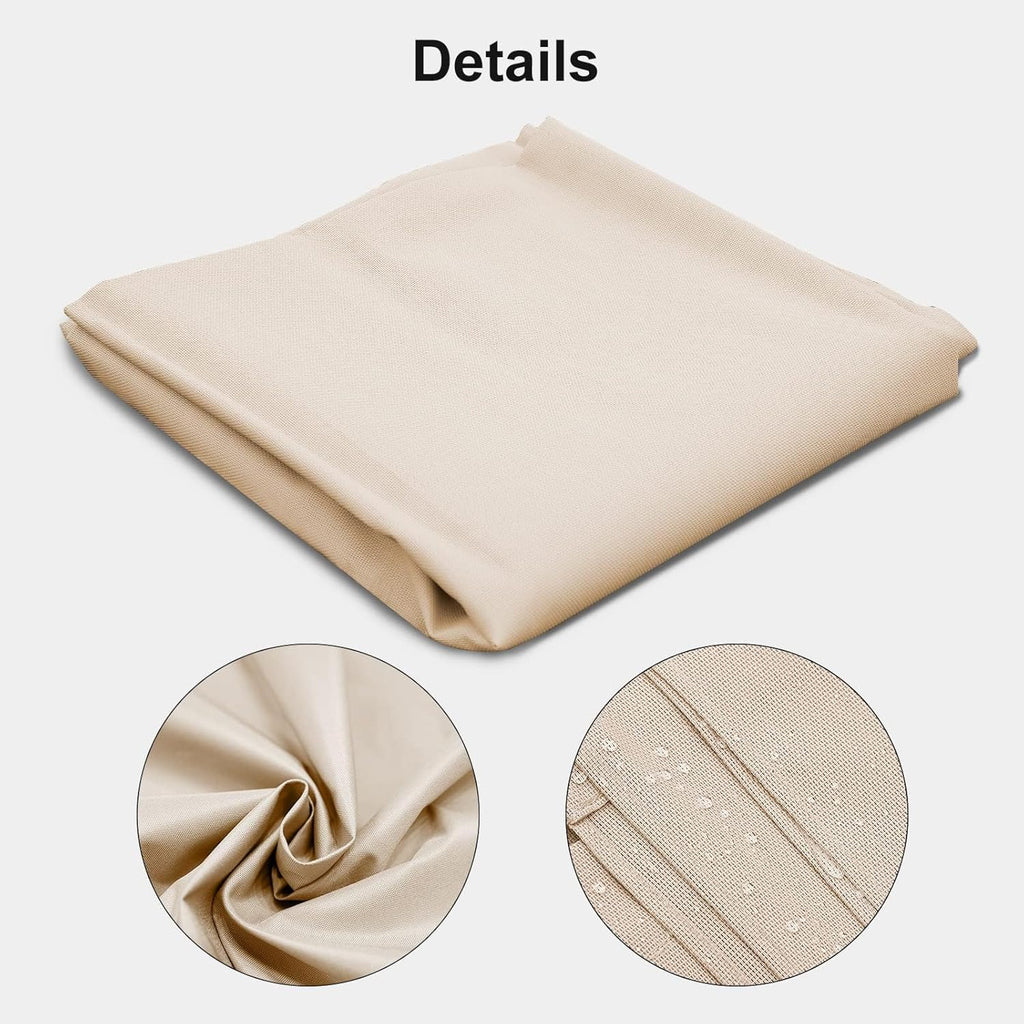 OLILAWN 10 X 12 Ft Retractable Pergola Shade Cover Khaki