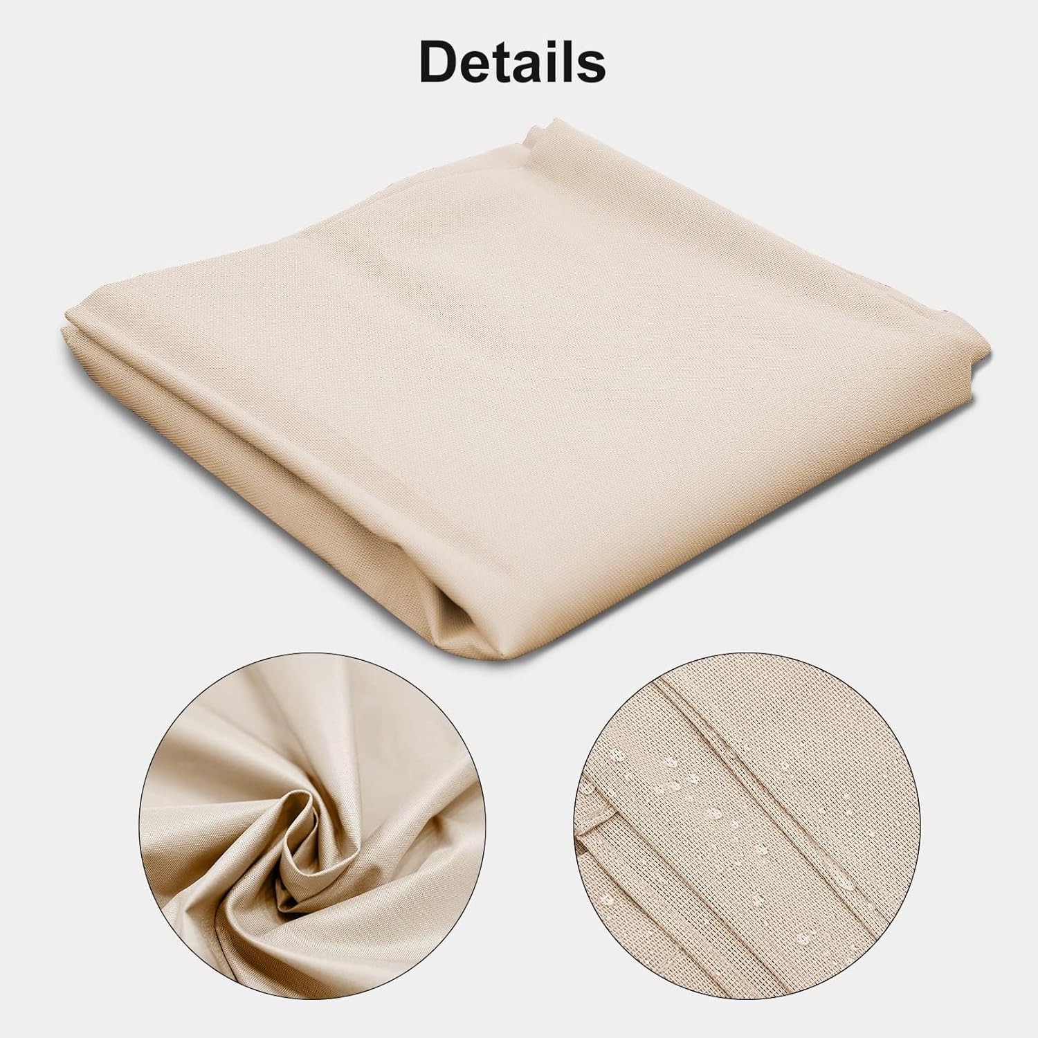 OLILAWN 10 X 12 Ft Retractable Pergola Shade Cover Khaki