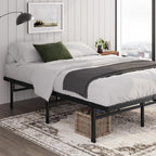 Zinus Justin Bed Frame with Under Bed Storage Metal Platform Black