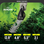 Sun Joe HJ604C 2-in-1 Cordless Grass Shear And Hedge Trimmer Black