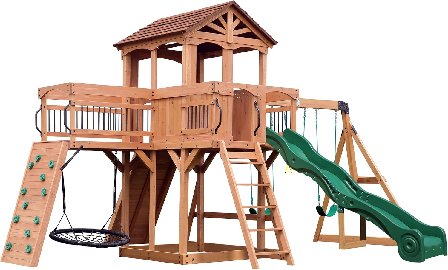 Backyard Discovery Sterling Point Cedar Wooden Swing Set