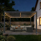PURPLE LEAF Adjustable Louvered Roof Pergola