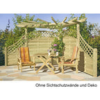 Eckpergola 240 x 240 x 220 cm Pergola aus Holz für Terrasse Gartenecke von Gartenpirat