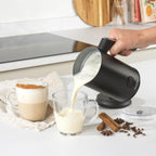 Salter Chocolatier Hot Chocolate Maker - 4-in-1 Electric Milk Frother, Cordless Hot & Cold Milk Foamer 115ml, One Cup 240ml Milk Steamer Heater, LED Control Panel, for Coffee, Cappuccino, Latte, 500W
