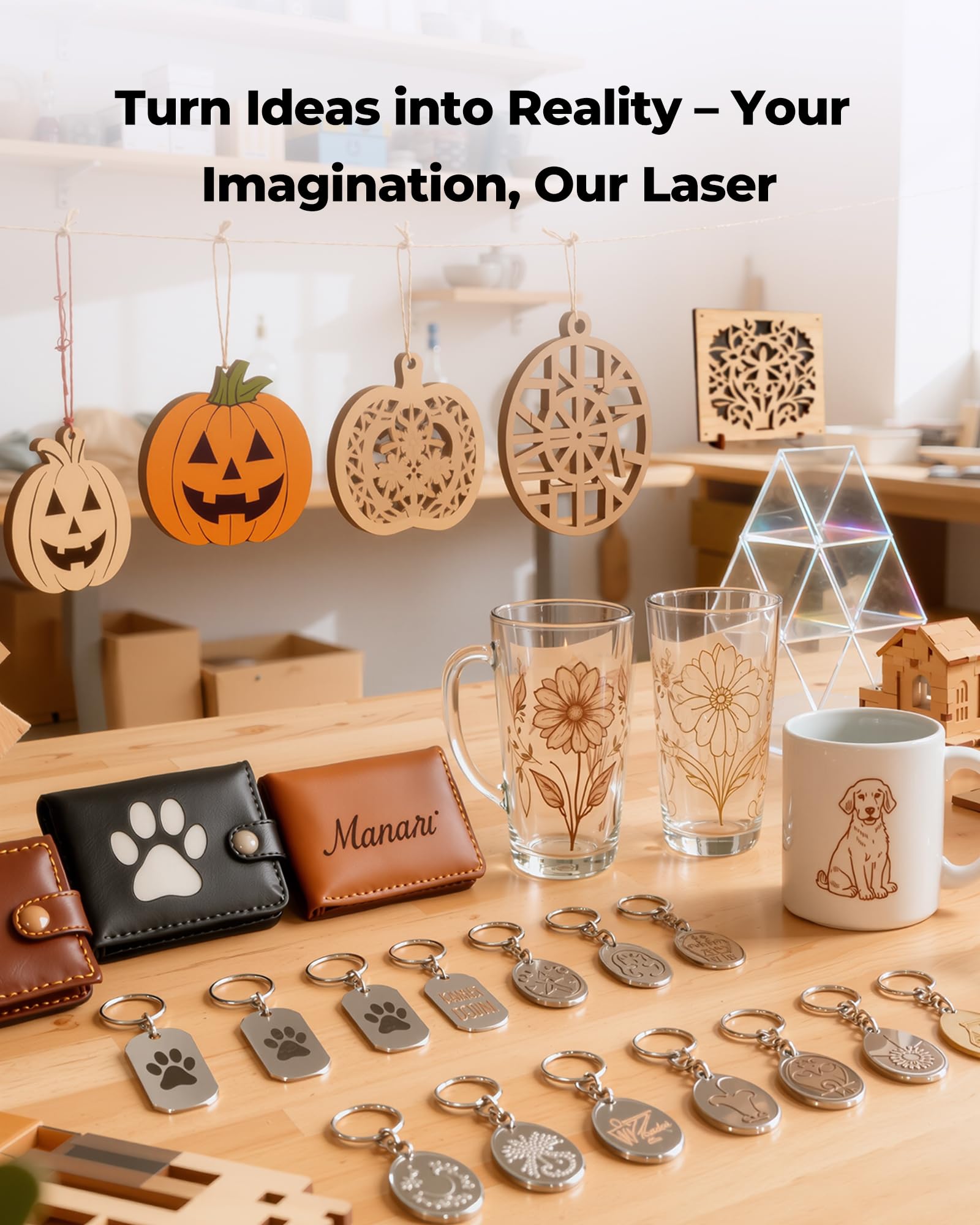 ACMER S1 Laser Engraver, 3500mW Laser Engraver Machine Higher Accuracy Wood Cutter and Engraving Machine with Working Area 130x130mm,0.04mm Laser Spot for Wood Acrylic Metal Glass