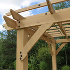 Yardistry Meridian 10 x 12 Cedar Wood Pergola for Patios