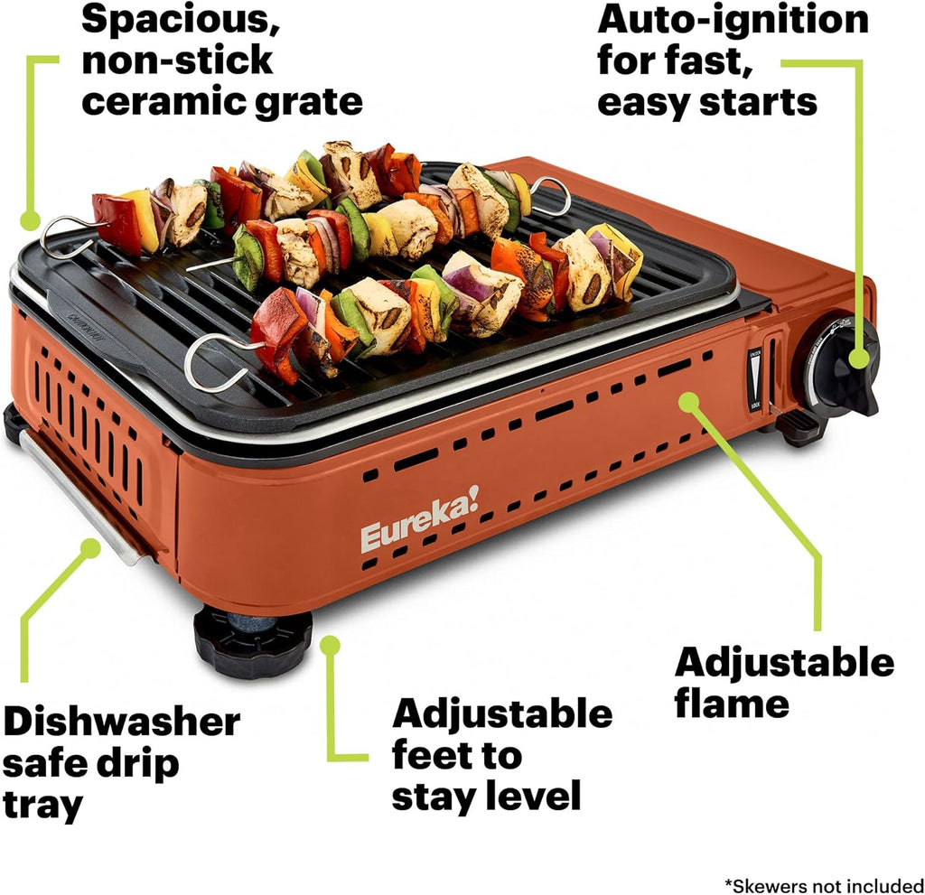 Eureka SPRK Portable Butane Camping Grill Potter's Clay