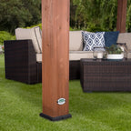 Backyard Discovery Cedar Wooden Pergola 10 x 14 ft Freestanding