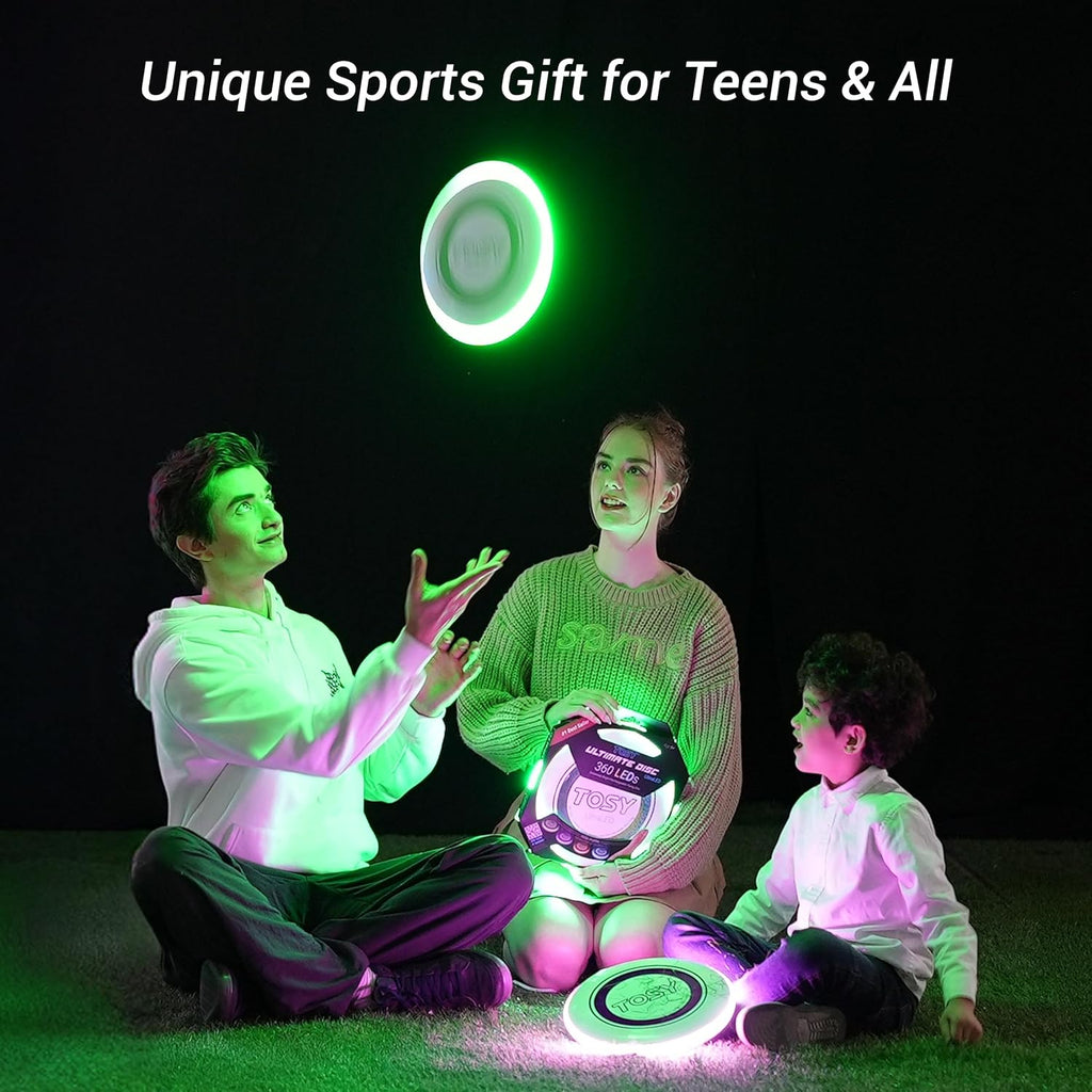 TOSY RGB LED Flying Disc 16 Million Colors Rechargeable