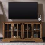 Walker Edison Abigail Farmhouse TV Stand for TVs up to 64in Rustic Oak
