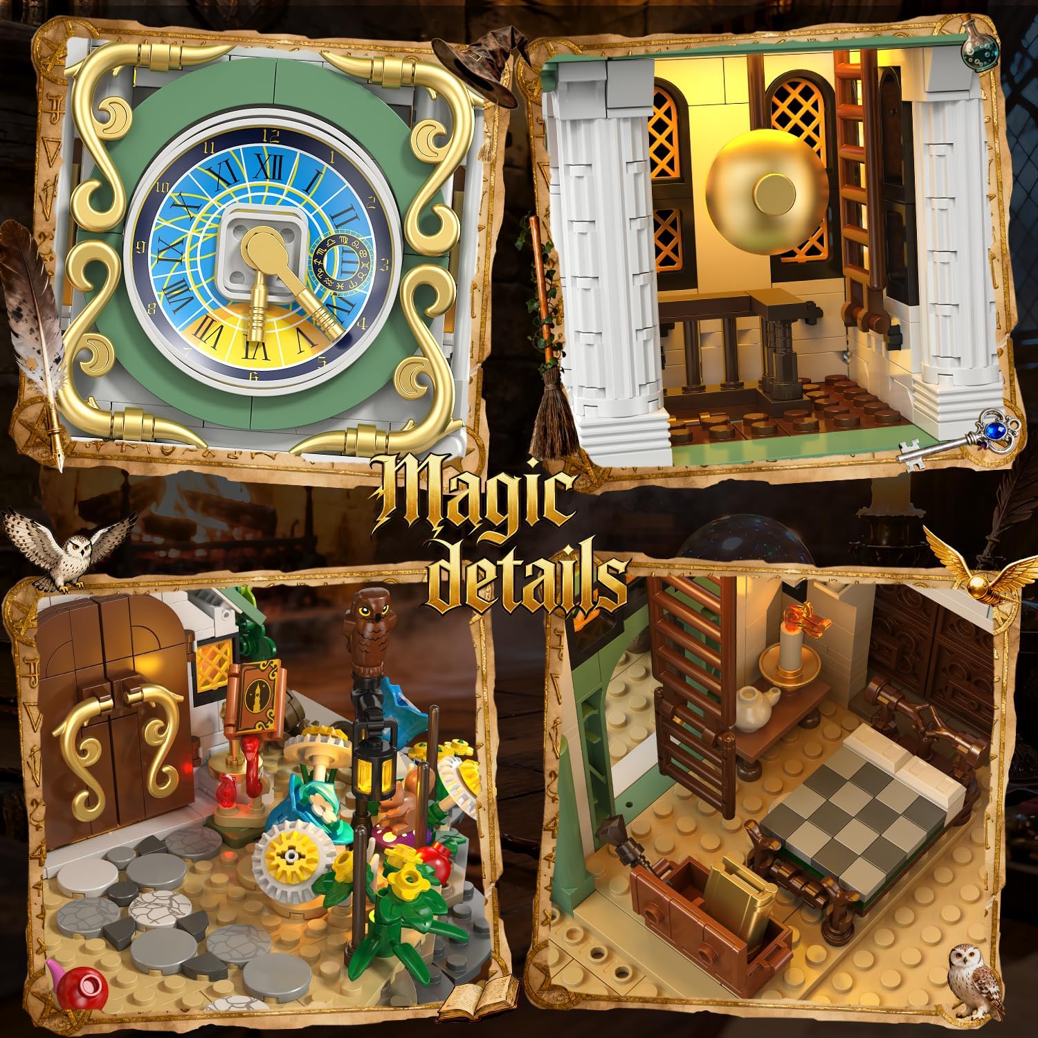 INSOON Magic Clock Tower Building Set 1566 PCS