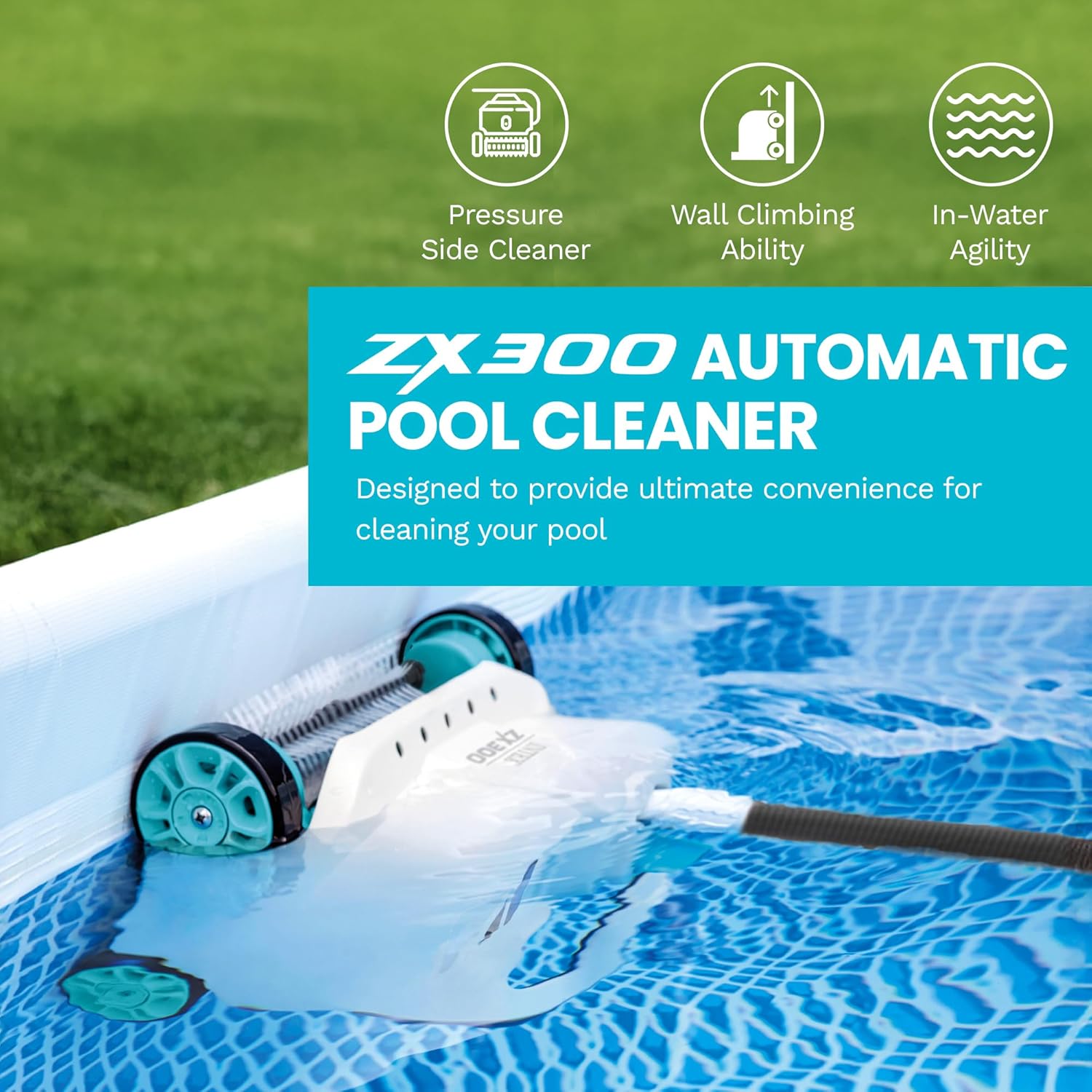 Intex ZX300 Deluxe Pressure-Side Above Ground Automatic Pool Cleaner