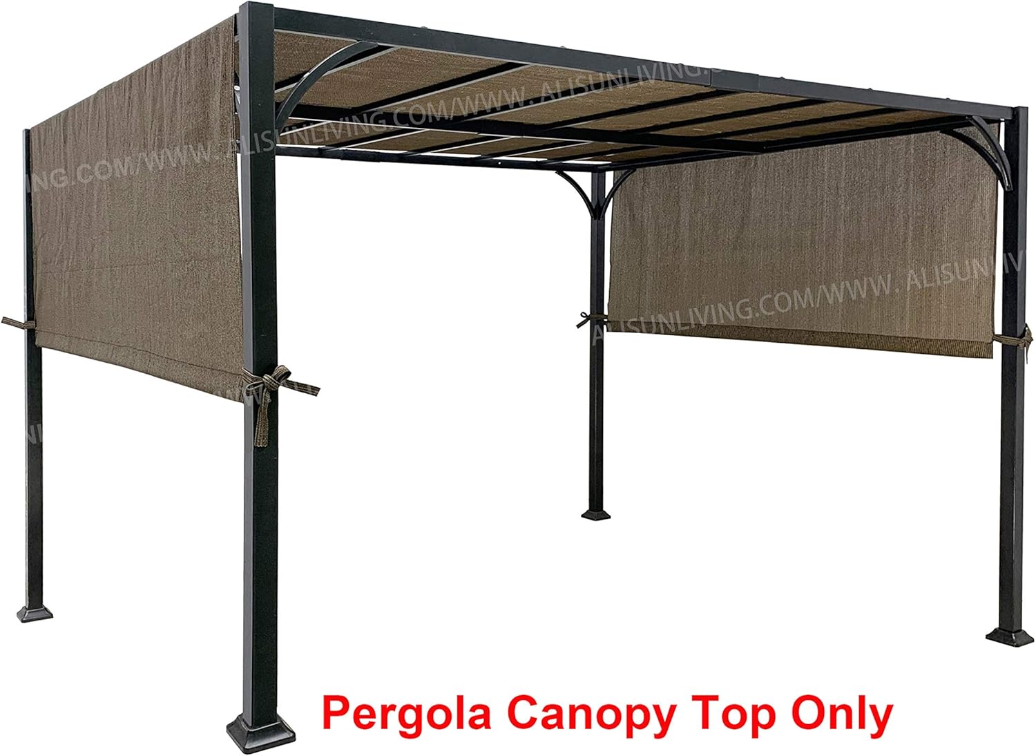 ALISUN Universal Pergola Canopy Top 196x88in Brown