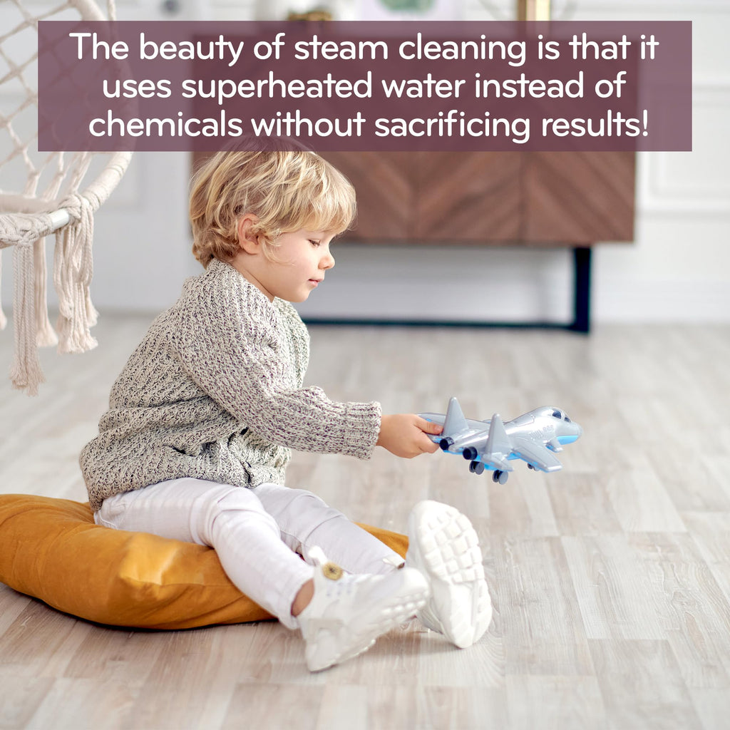 H2O HD 5-in-1 DUALBLAST Steam Mop and Handheld Steam Cleaner For Floor Cleaning, Hardwood Floors, Grout Cleaner, Upholstery Cleaner, Tiles and Carpets