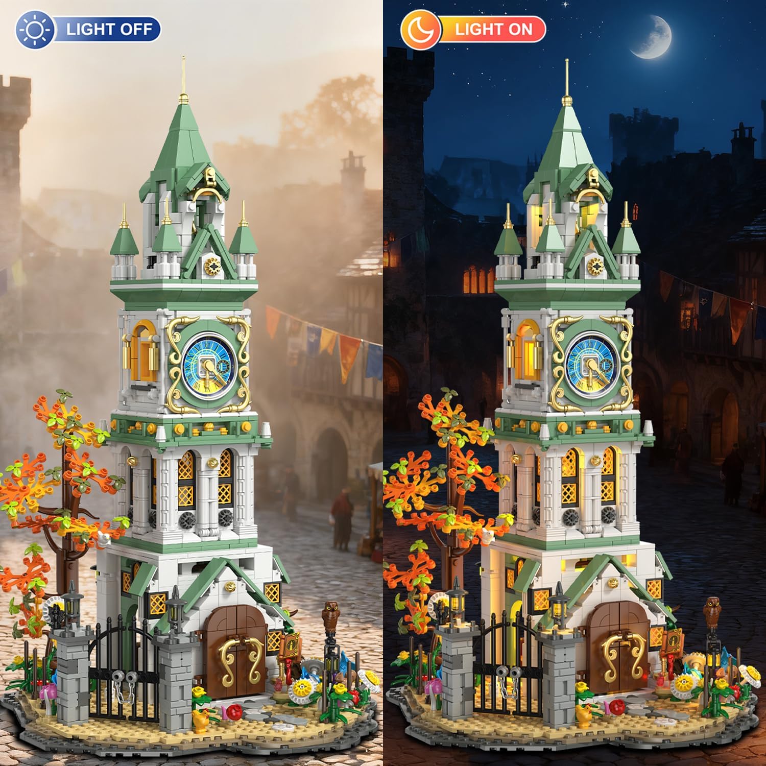 INSOON Magic Clock Tower Building Set 1566 PCS
