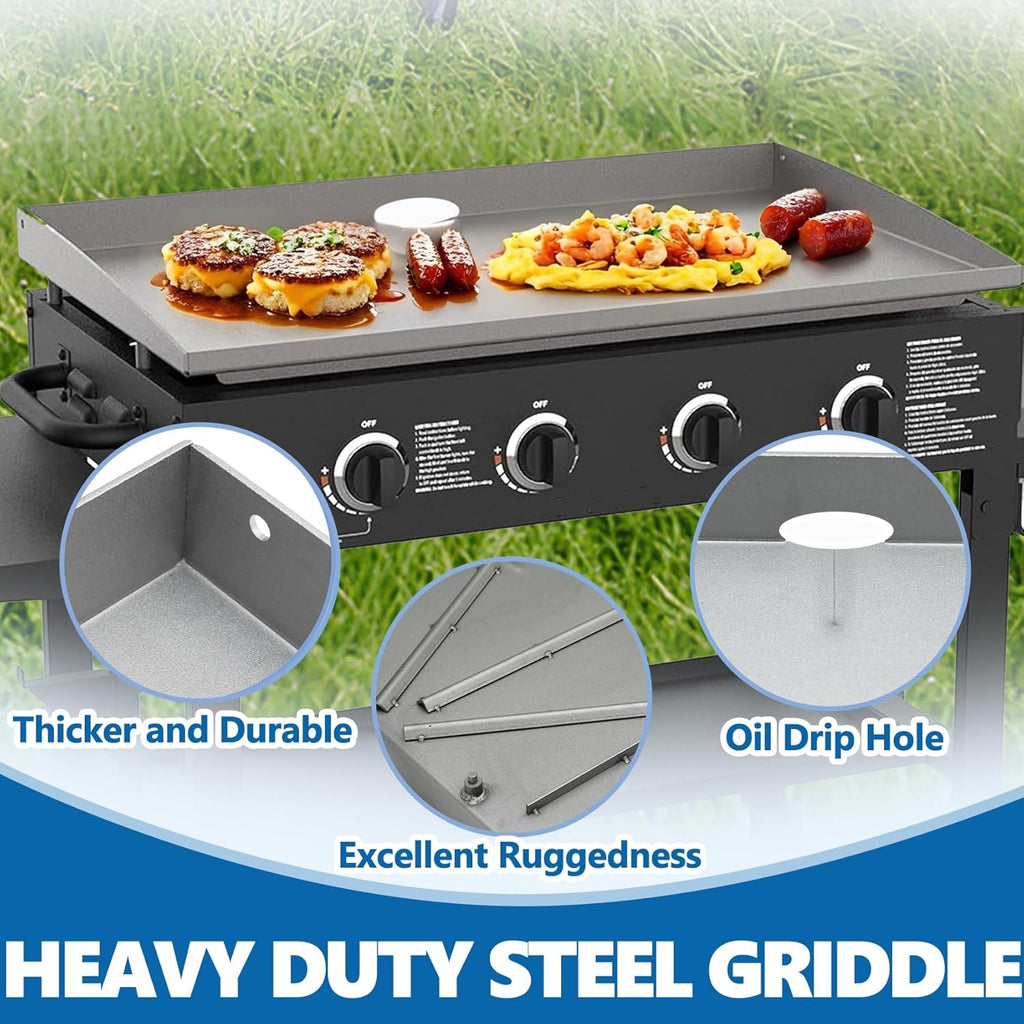 SafBbcue Heavy-Duty Steel Griddle Replacement Top for Blackstone 36"