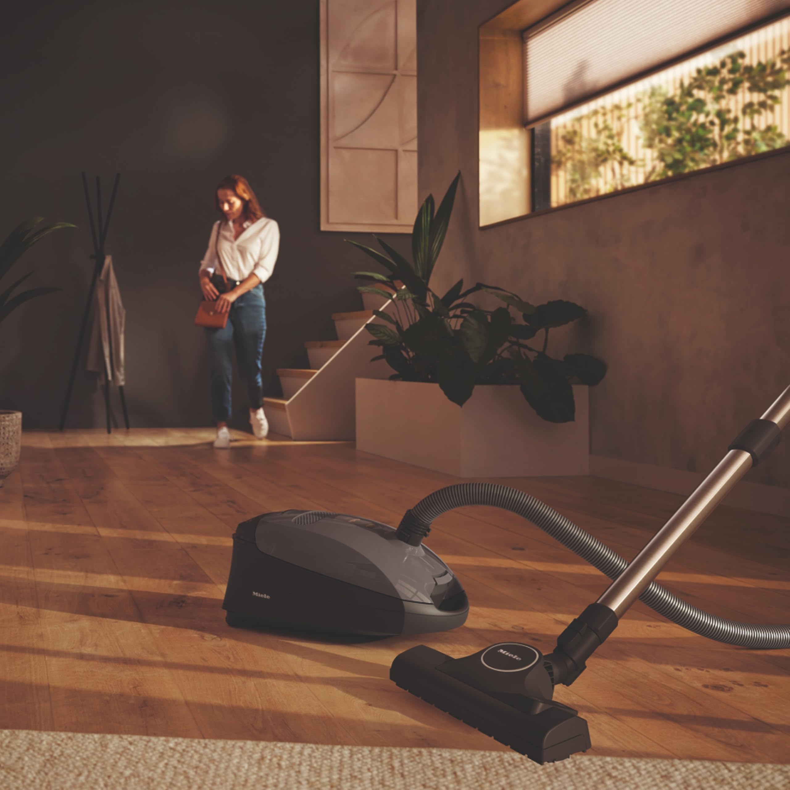Miele Classic C1 Pure Suction Bagged Canister Vacuum, Graphite Grey - Portable, Household