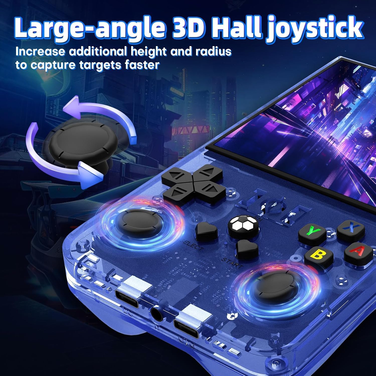AQHH R36 Max Retro Gaming Console 4.0" IPS Screen 64GB