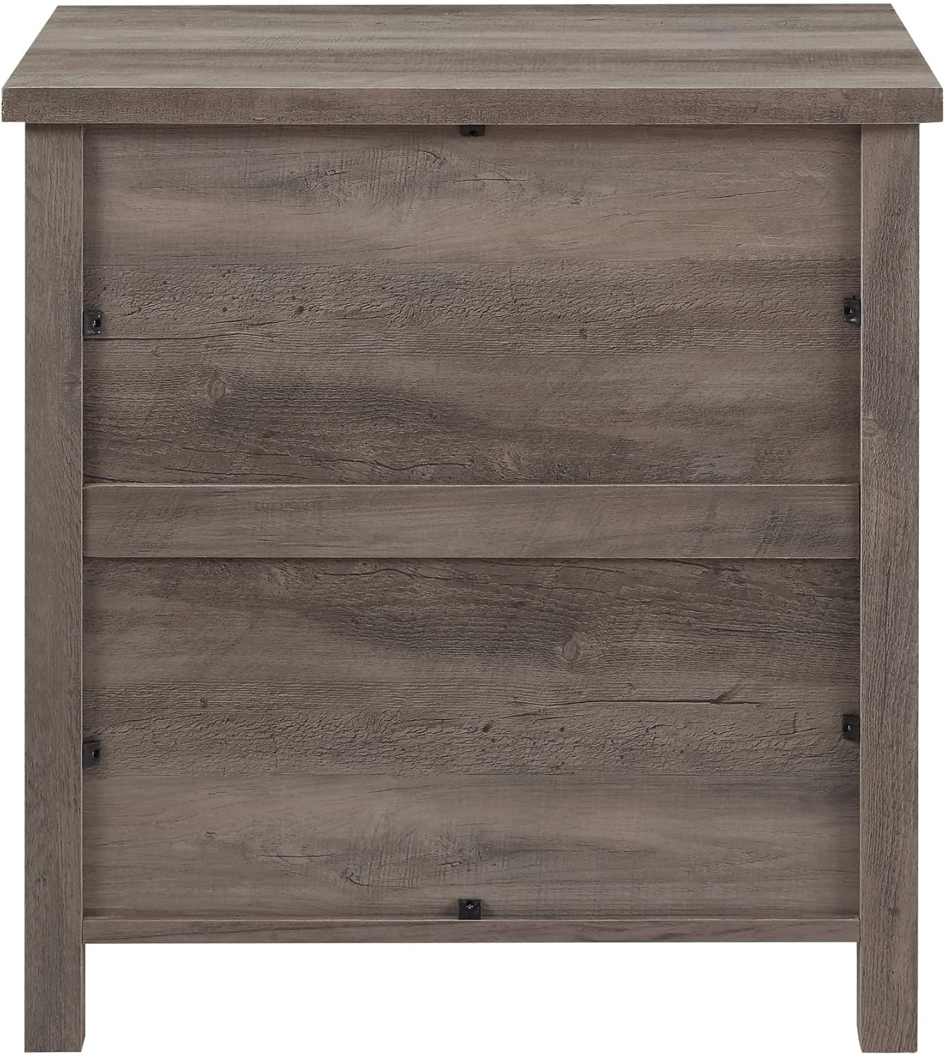 Walker Edison Hazel Modern Farmhouse 3 Drawer Framed Nightstand 25in Grey Wash